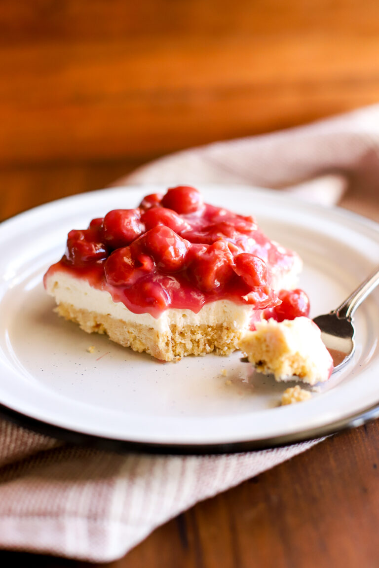 up close image of Cherry Delight on a plate