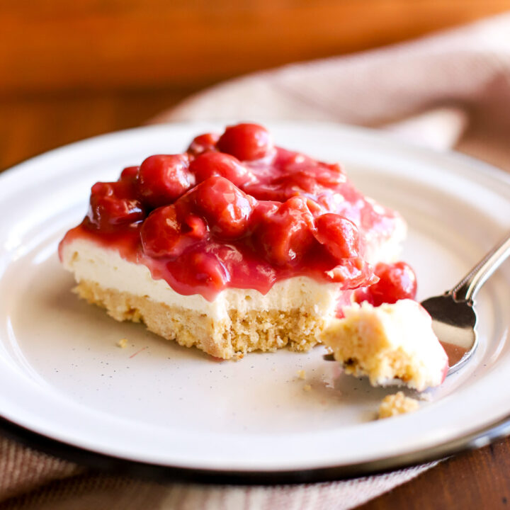 up close image of Cherry Delight on a plate