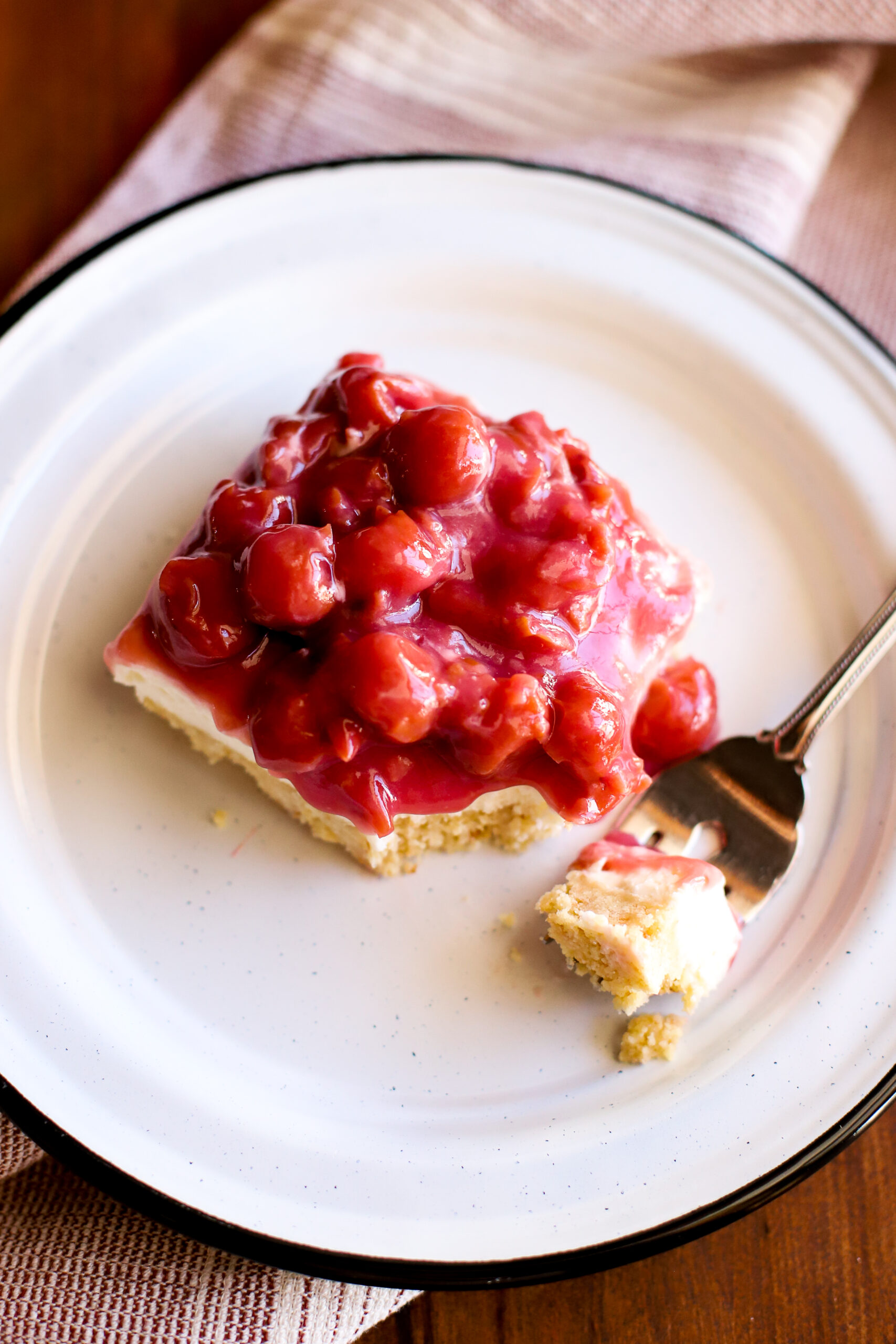 overhead shot of cherry delight