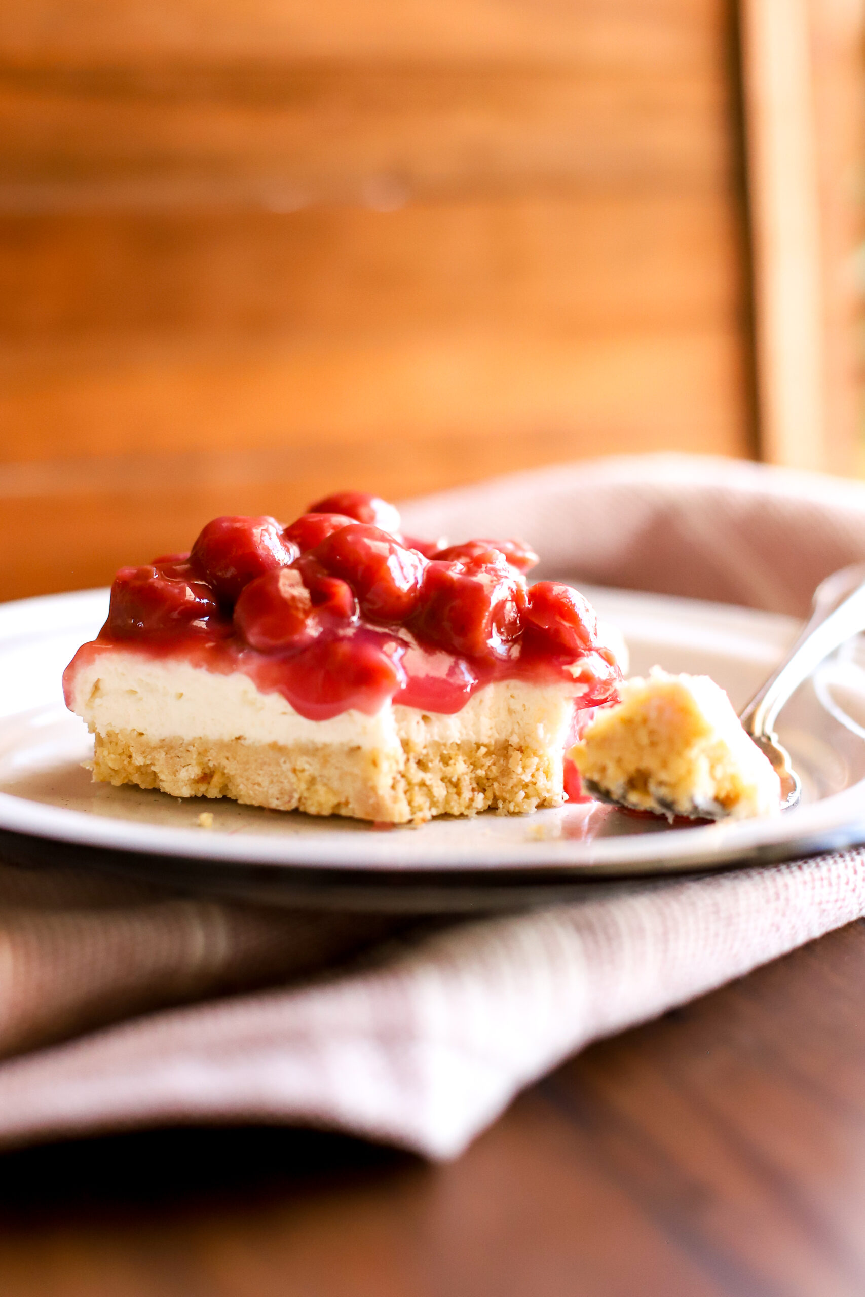 up close image of Cherry delight on a plate