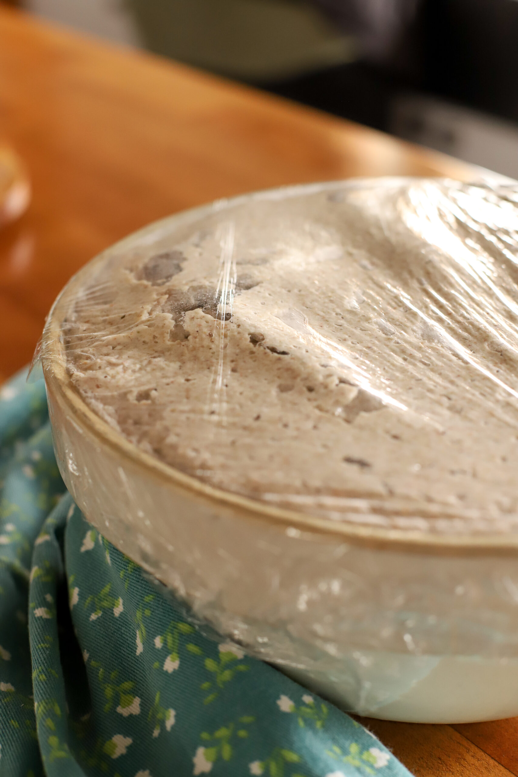bowl of bubbly and fermented buckwheat groats