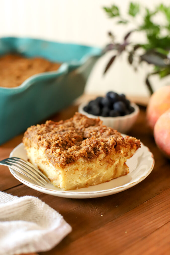slice of breakfast french toast bake