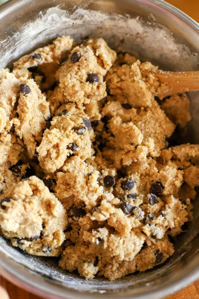 the best freshly milled chocolate chip cookie dough