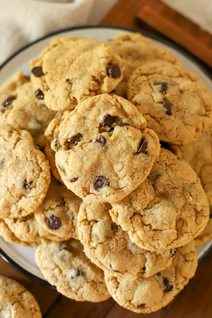 plate piled high with cookies