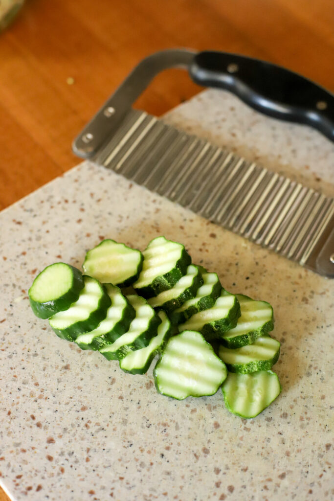 crinkle cut cucumbers