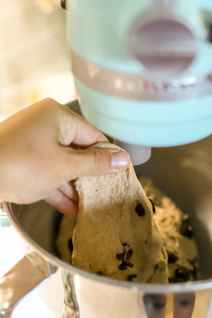 up close shot of "window pane" test