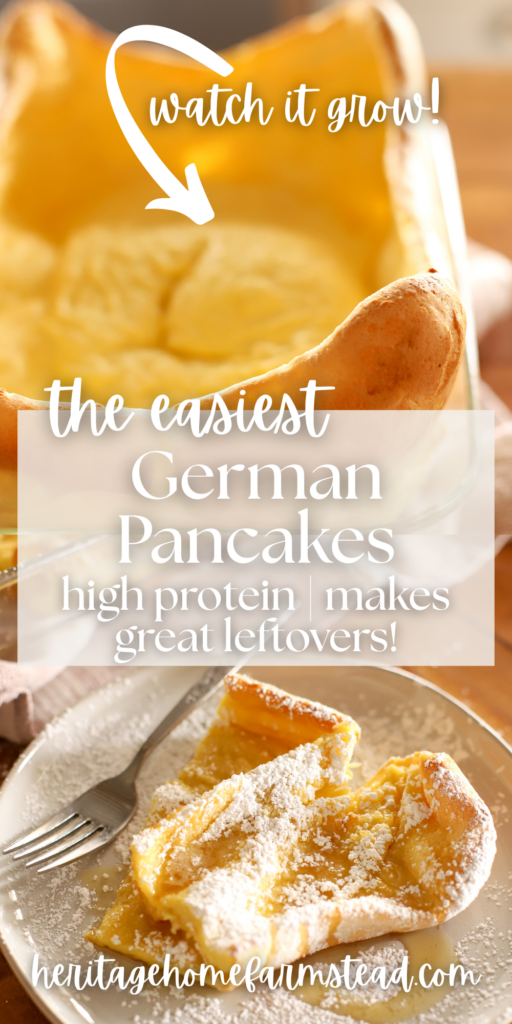 Pinterest Pin for German Pancakes
