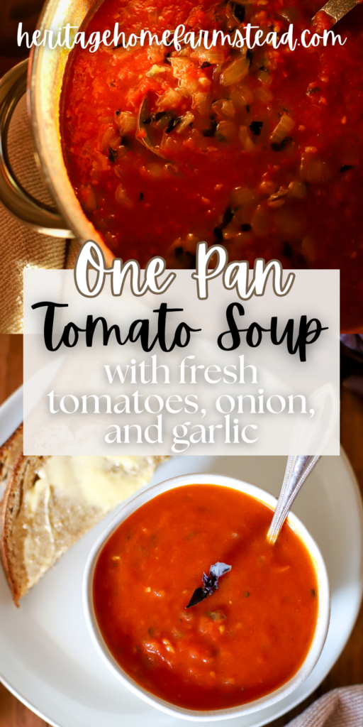 pinterest pin for Tomato Soup