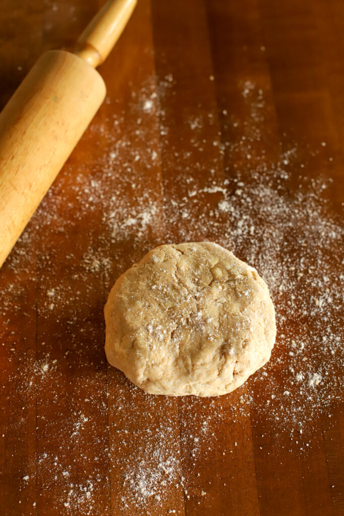 rolling out crust